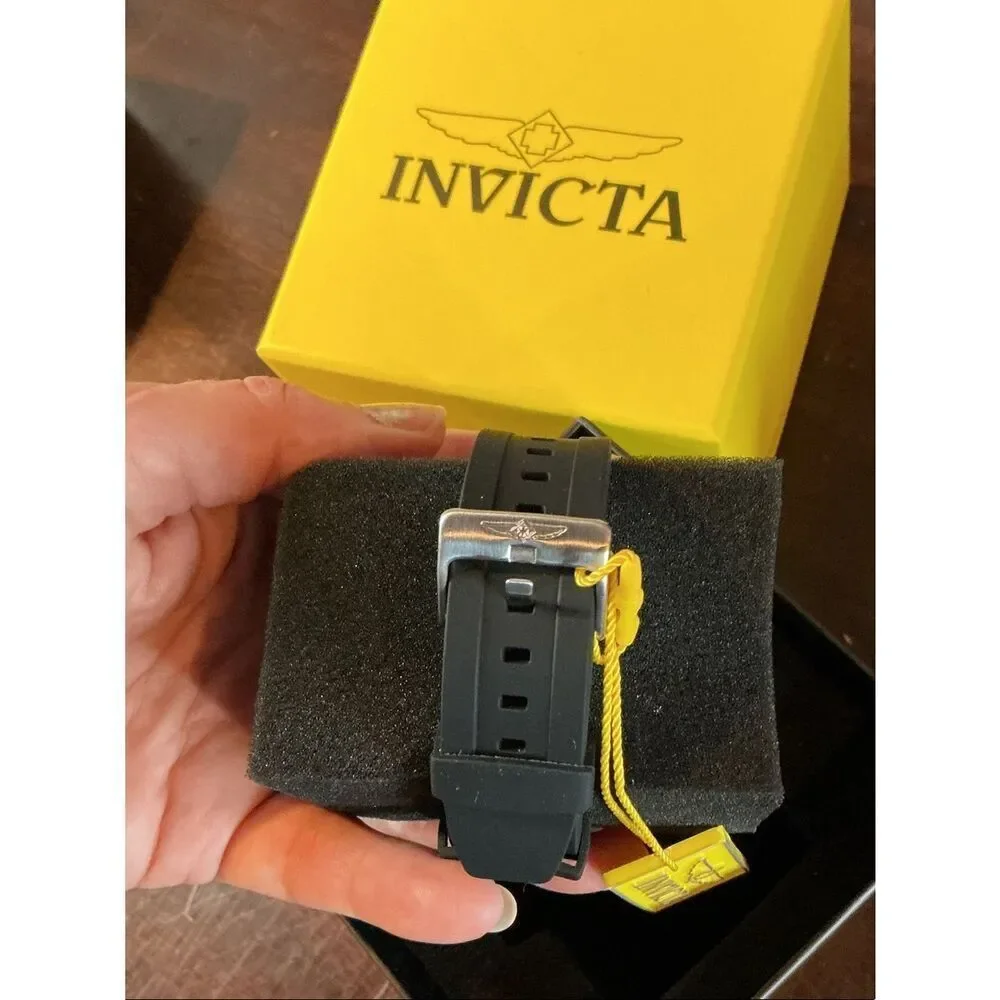 Invicta Specialty Compass Men’s Black Dial Two-Tone Bezel Watch 34097